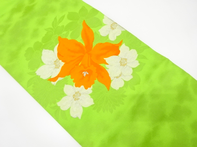 JAPANESE NAGOYA OBI / WOVEN FLOWER